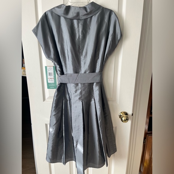 NWT Jones Wear Dress silver sz 12 - Picture 3 of 4